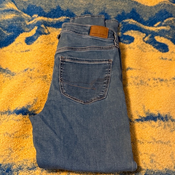 American Eagle Outfitters Denim Blue Skinny Jeans size 8 brand new with tags - Picture 3 of 7